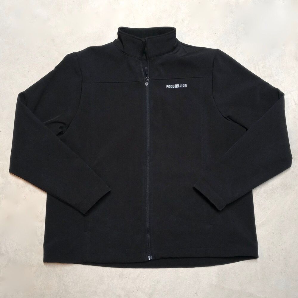 Food Lion Black Full Zip Jacket Size XXL Employee Work Store Uniform
